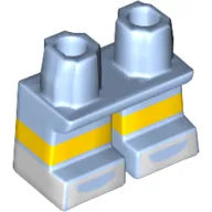 Legs Short with Yellow Stripe Pattern, White Ballerina Shoes Print [Multi Color Injection]