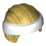 Head Wrap with Headband and Knot, White Pattern