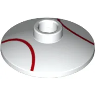 Dish 2 x 2 Inverted [Radar] with 2 Curved Red Lines