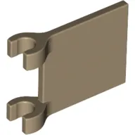 Flag 2 x 2 Square, Flat Clip Edge [Thick Clips]
