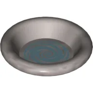 Equipment Dish / Plate / Bowl 3 x 3 with Swirling Water (Pensieve) Print