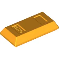 Tile Special 1 x 2 with Sloped Walls AKA Money / Gold Bar [Ingot]