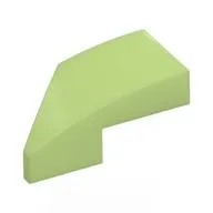 Brick Wedged, Curved 2 x 1 with Stud Notch Right