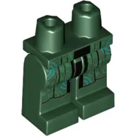 Hips and Dark Green Legs with Robe with Bright Green / Bright Light Blue Design