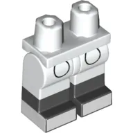 Hips with White Legs and Black Boots Pattern with White Toes