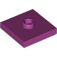 Plate Special 2 x 2 with Groove and Center Stud (Jumper)