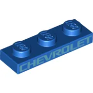 Plate 1 x 3 with White 'Chevrolet' print
