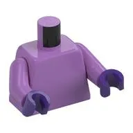 Torso, Medium Lavender Arms, Dark Purple Hands [Plain]