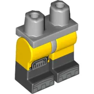 Hips with Yellow Legs and Black Boots Pattern with Knee Cap, Steel Toes Print