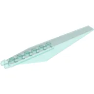 Hinge Plate 1 x 12 Locking 7 Teeth with Angled Side Extensions and Tapered Ends