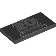 Tile 2 x 4 with 20 Years LEGO Star Wars print
