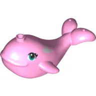 Animal, Whale / Narwhal with Dark Turquoise Eyes, White Spots