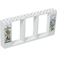 Frame 2 x 16 x 6 with Knobs with Supermarket, Fruit print