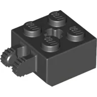 Hinge Brick 2 x 2 Locking with 2 Fingers Vertical and '+' Axle Hole, 7 Teeth