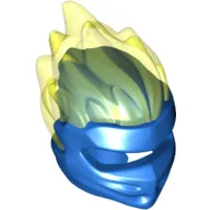 Wrap with Flames Trans-Neon Green Pattern