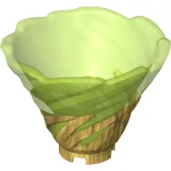 Cone Reverse, Spinner, with Marbled Trans-Bright Green Pattern