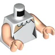 Torso Dress with Necklace Print (Wilma Flintstone), Light Nougat Arms and Hands