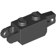 Hinge Brick 1 x 2 Locking with 1 Finger Vertical End and 2 Fingers Vertical End, 7 Teeth