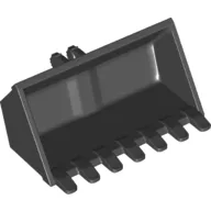 Construction Vehicle Bucket 3 x 6 with Hinge, Reinforced Center