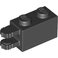 Hinge Brick 1 x 2 Locking with 2 Fingers Horizontal End, 7 Teeth