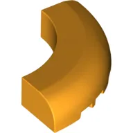 Brick Round Corner 5 x 5 x 1 Curved, Bottom Cut Outs, No Studs, 7 Bottom Tubes