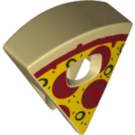 Costume Triangle, Pizza Slice, Pepperoni and Olives Print