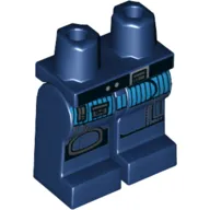 Hips and Dark Blue Legs with Medium Azure Tunic Tail and Knee Pad Print