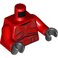 Torso Armor, Sith Trooper Print, Red Arms, Black Hands
