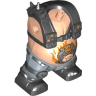 Body Giant, Road Hog Black Vest, Sand Blue Legs