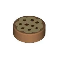 Tile Round 1 x 1 with Cookie Print