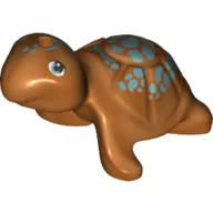 Animal, Turtle with Dark Turquoise Spots Print