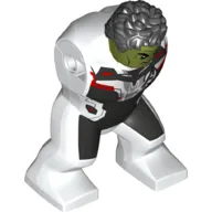 Body Giant, Hulk with Messy Hair and Red and Black Armor with Avengers Logo Print