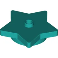 Plate Special 5-Point Star 4 x 4 2/3 with One Stud