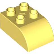 Duplo Brick 2 x 3 with Curved Top