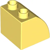 Duplo Brick 2 x 2 x 1 1/2 with Curved Top