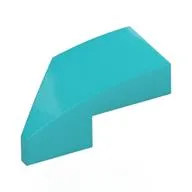 Brick Wedged, Curved 2 x 1 with Stud Notch Right