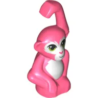 Animal, Monkey / Ape / Orangutan with White Face and Stomach, Green Eyes Print