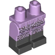 Hips with Lavender Legs and Black Boots Pattern with Skirt Ruffles Print