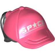 Hair and Hat / Cap, Ponytail Black and 'SPACE' Print