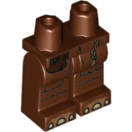 Hips and Reddish Brown Legs with Dark Brown Pouch, Rope, and Tan Claw Toes Print