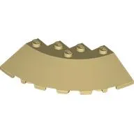 Brick Round Corner 6 x 6 with 33° Slope and Facet Cutout