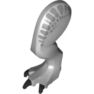 Animal Body Part, Dinosaur, Indominus Rex Leg, Left, with Pin, Metallic Silver Patches and Black Claws Print