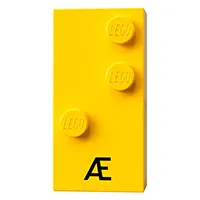 Braille Brick 2 x 4 with 3 Studs ⠣ and 'Æ' Print