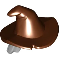 Hair and Hat, Floppy Witch Hat with Light Bluish Gray Hair Print