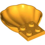 Animal Body Part, Clam / Scallop Half Shell with 4 Studs