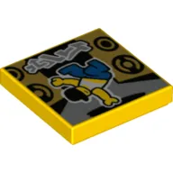 Tile 2 x 2 with Breakdance Print