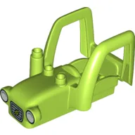 Duplo Car Body Tractor with 2 Studs, Exhaust Pipe with Grill with Leaf, and White Headlights print