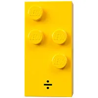 Braille Brick 2 x 4 with 4 Studs ⠳ and '÷' print