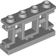 Fence 1 x 4 x 2 Ornamental Asian Lattice Square with 4 Studs