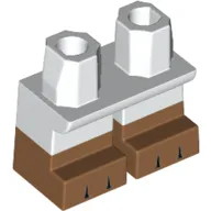 Legs Short with Medium Nougat Feet Pattern with Black Claws/Toes print [Multi Color Injection]